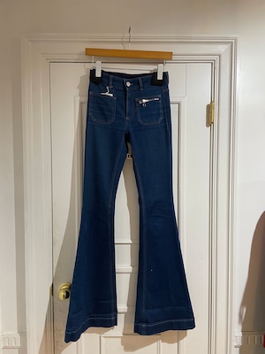 Stella Maccartney / low rise flare denim pants.