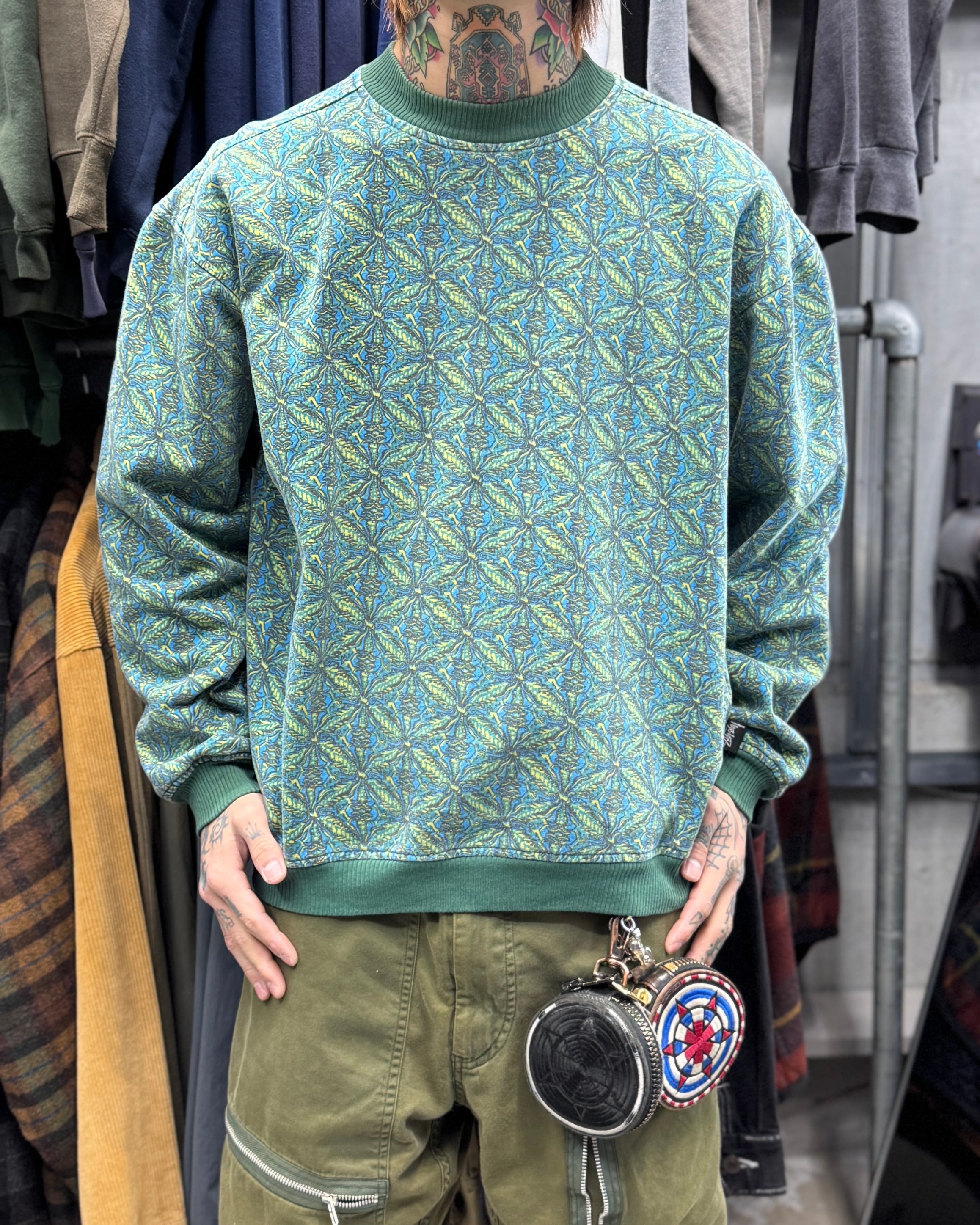 Special!!】80's~90's old stussy Marijuana Sweat “黒タグ