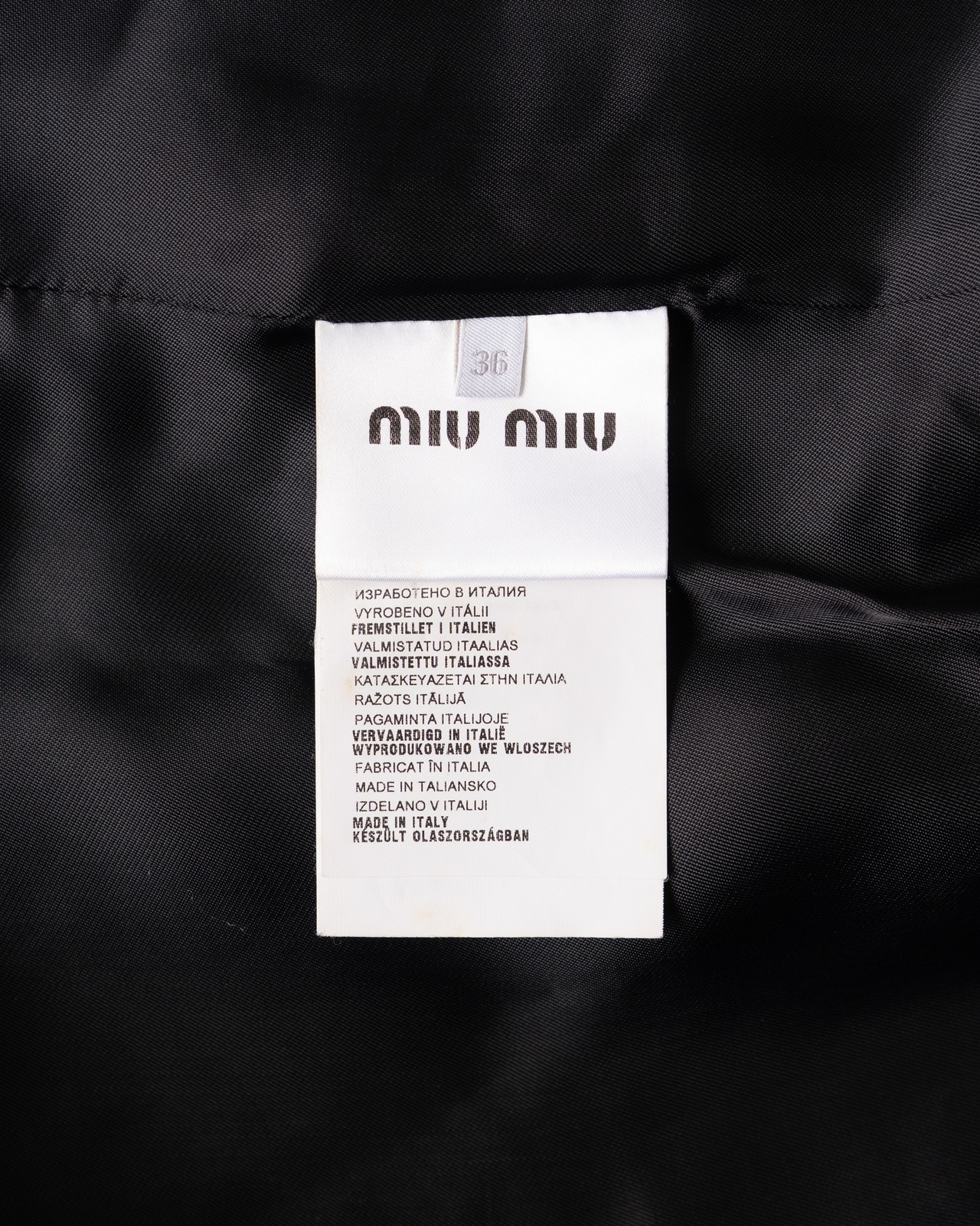 〈miu miu〉Wool Long Coat
