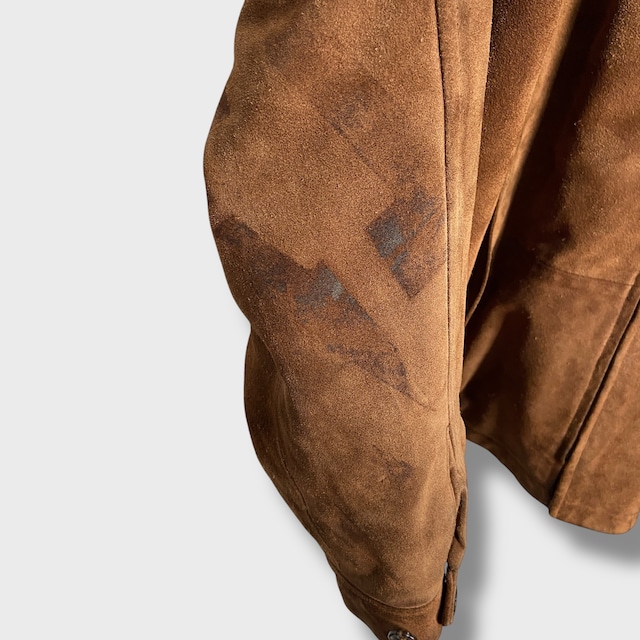 RalphLauren ラルフローレン　スエードレザージャケット　革　ブラウン　L