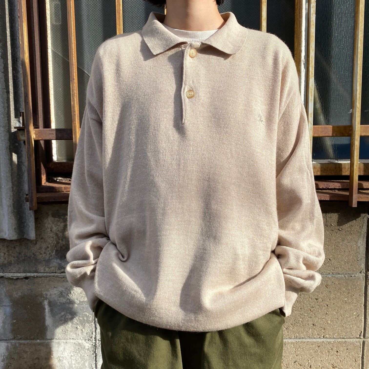 BURBERRY LONDON バーバリー ロンドン 襟付き ニットセーター メンズXL 