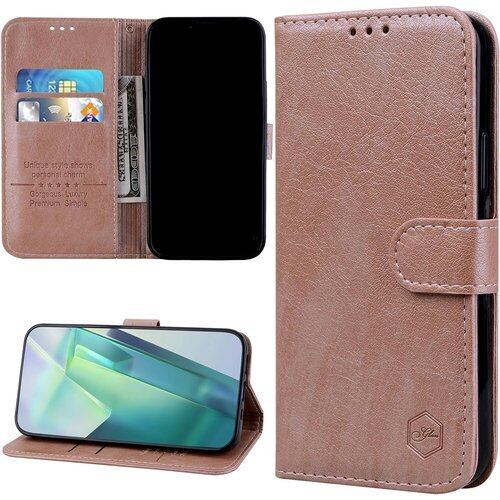 Tdcqssrs Galaxy S21 ケース 手帳型 SC-51B SCG09 ケース PUレザー サムスン ギャラクシー S21 ケース カード収納 おしゃれ samsung galaxy s21 スマホ ケース 財布型 スタンド機能 S21 5G 手帳ケース マグネット内蔵 人気 上質 SCG09 カバー 軽量 防水 耐摩擦 男女兼用 6.2インチ対応 ローズゴールド 2393