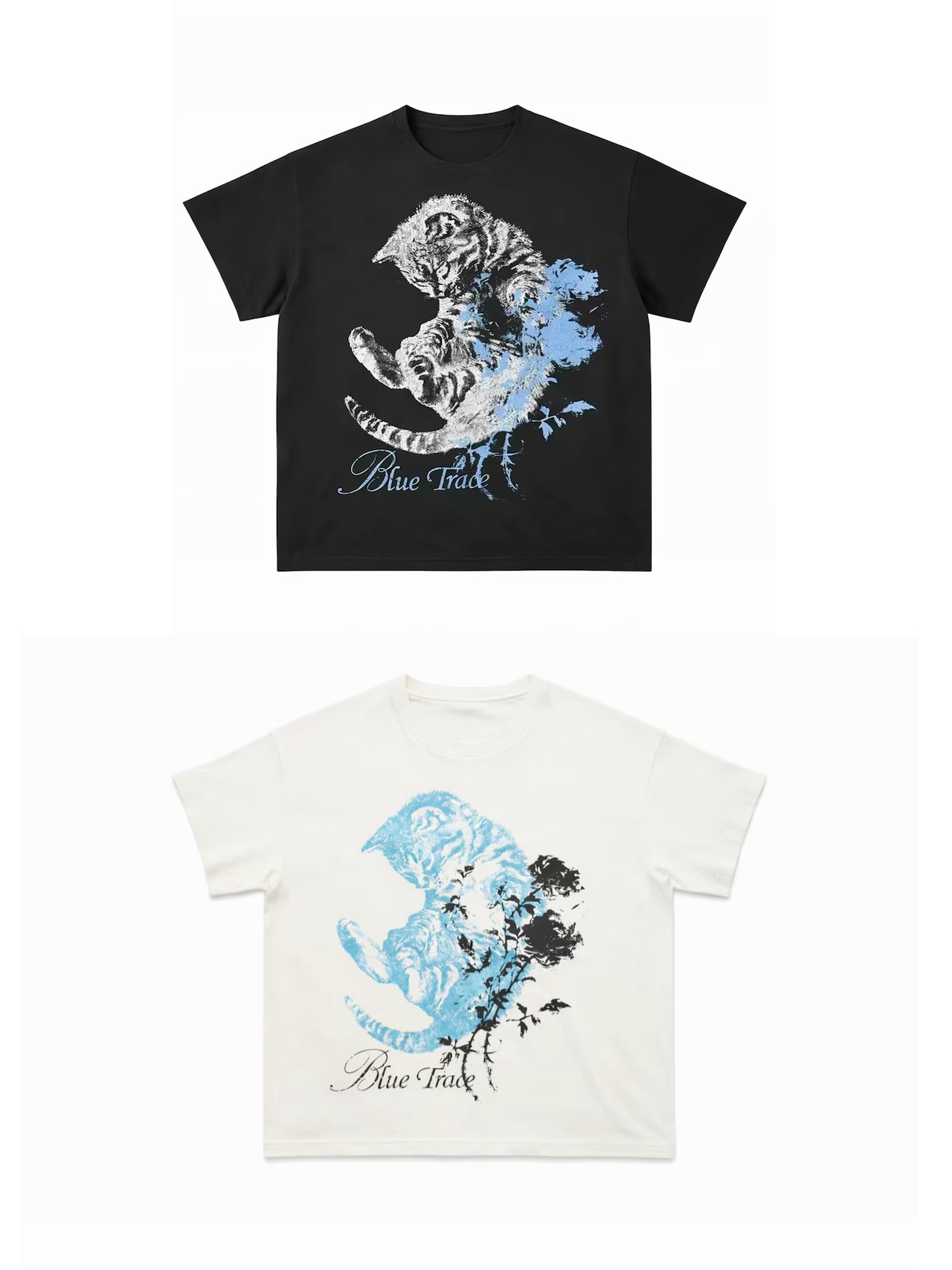 【Vestige】Blue Trace Cat T-shirt
