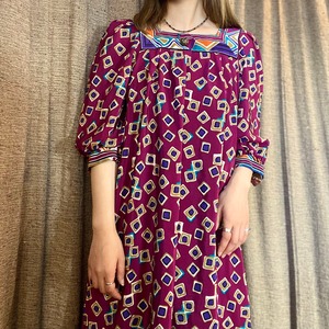 USED Liberty House abstract pattern dress　