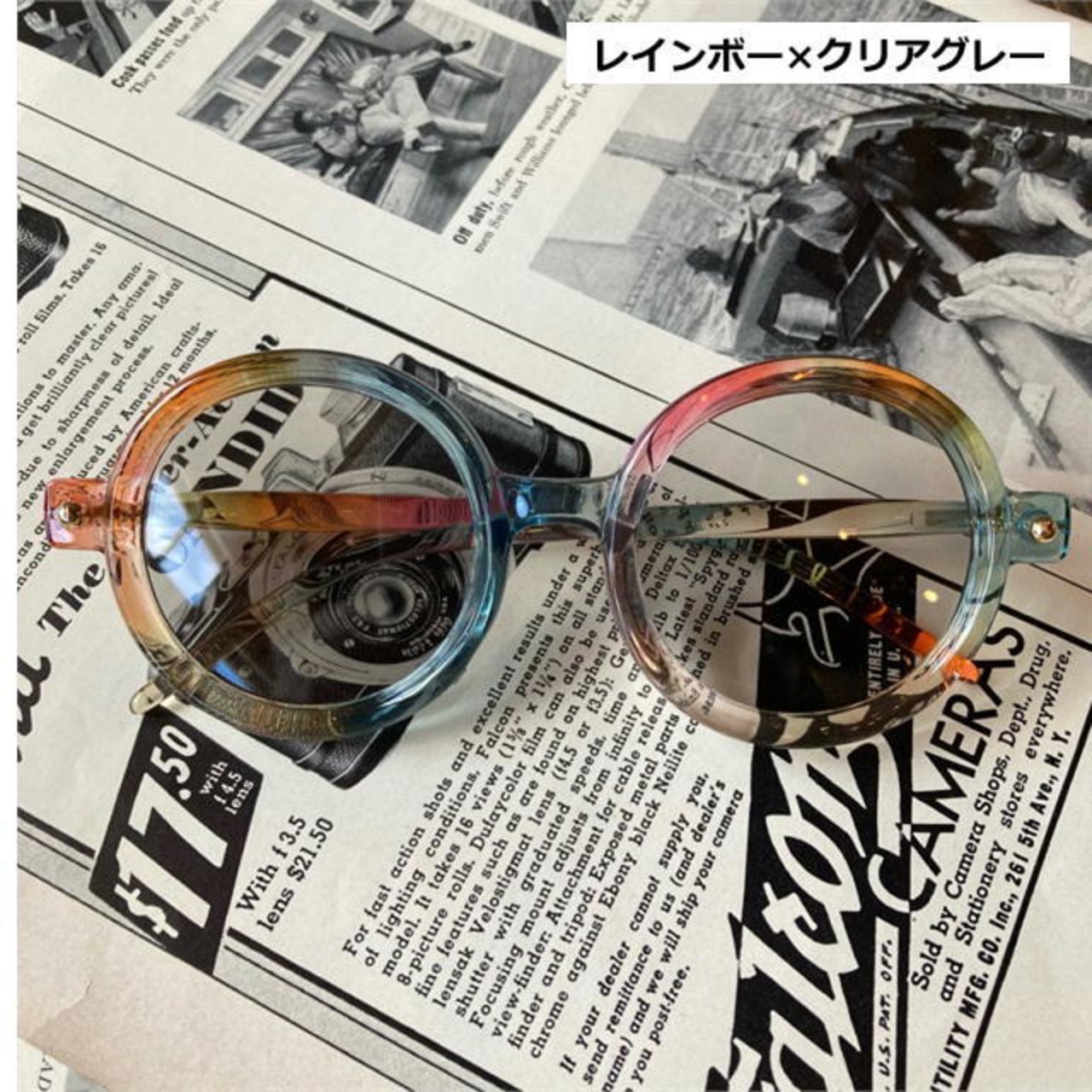 TOPANGA Accessory バイカラーラウンドサングラス　全5色