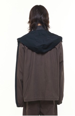 【25AW】SHOOP / DISTRESSED ZIPPER PULLOVER / ブルゾン