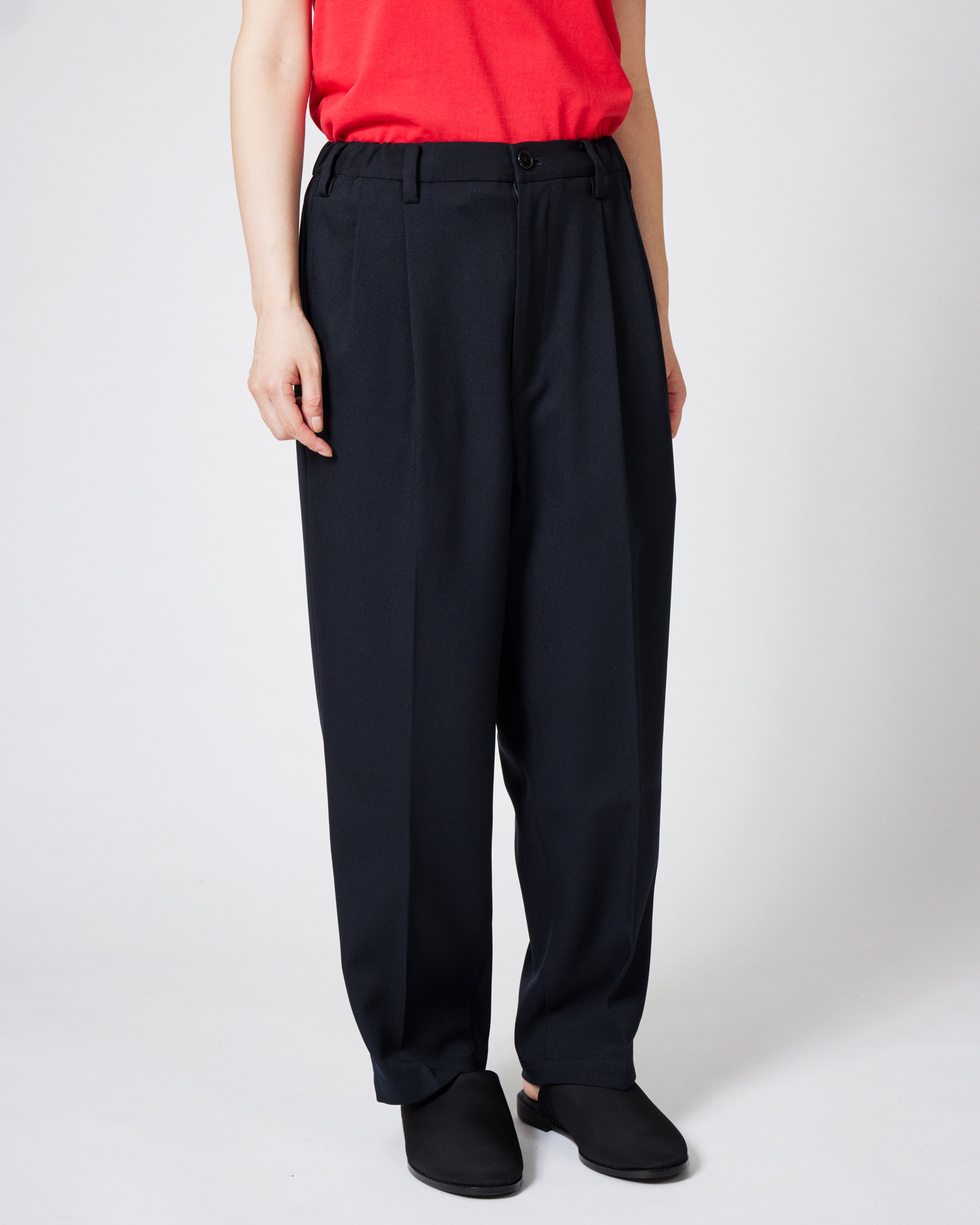 everyone polyester twill chef pants (NAVY) | everyone