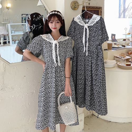 ✞ ニット花柄スカート スタンダードウエストすっきり☆着痩せ レトロ ✞ゴスロリ SM ミリ 甘ロリ クラロリ 和ロリ エレガント 黒ロリ 姫ロリ 華ロリ BB-BB2220078