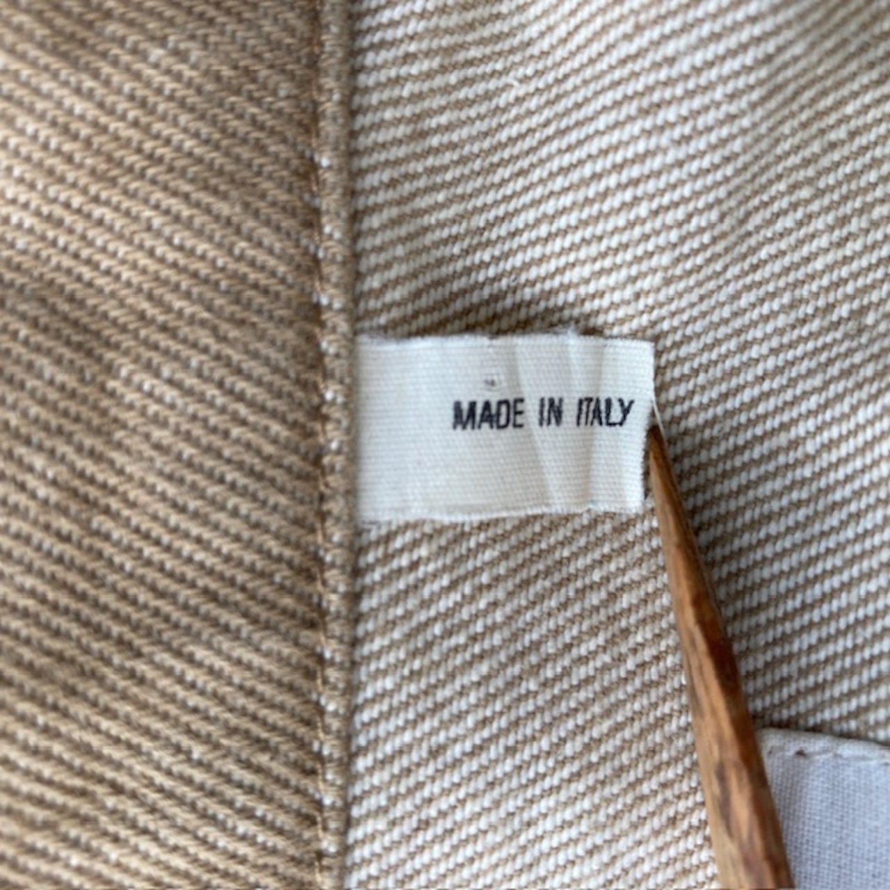 Helmut Lang ヘルムートラング 本人期 デニムジャケット トラッカー プラダ期 イタリア製 ベージュ ヴィンテージ古着 42 画像11