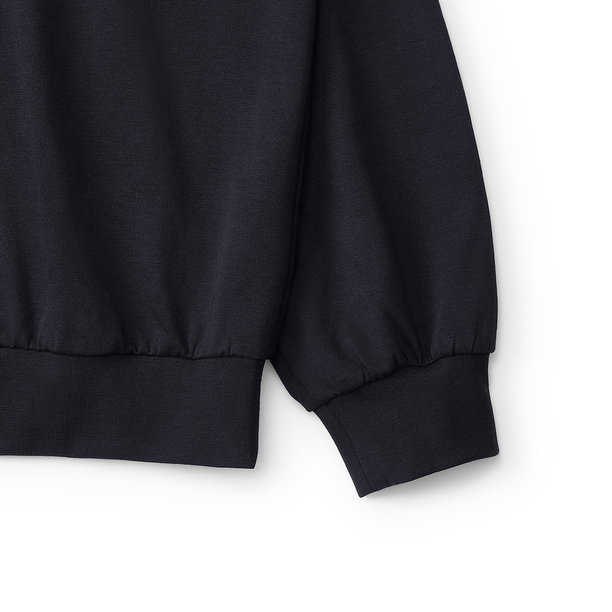 everyone light weight cotton crew neck sweatshirt (BLACK) | everyone