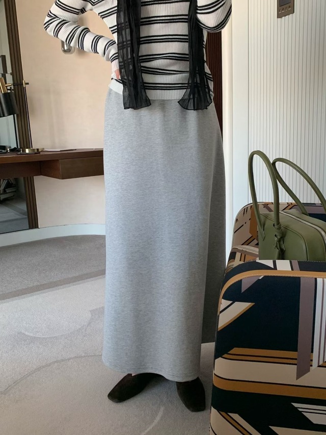 (予約) signature / Macaron banding skirt 4color