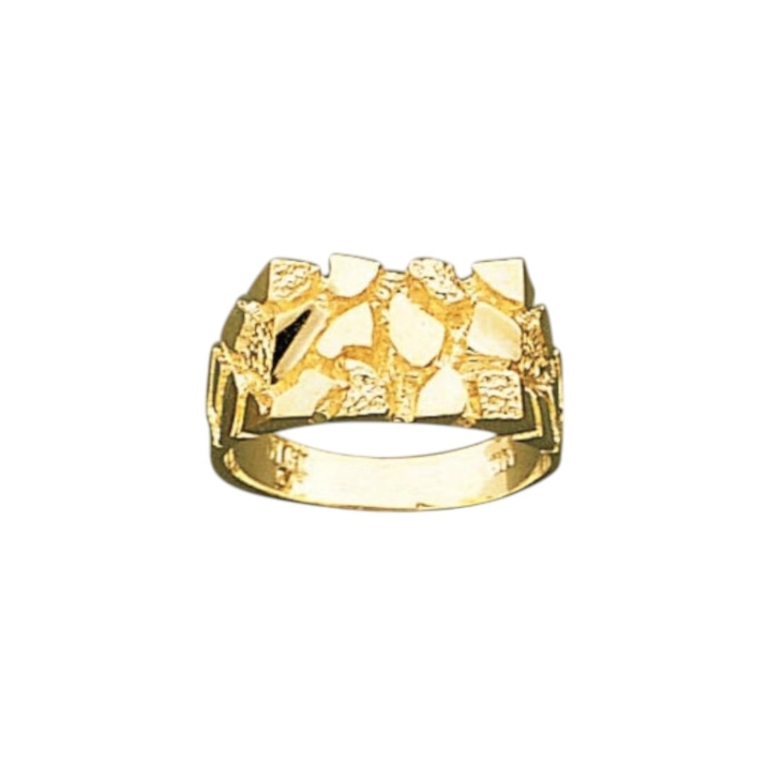 14k Gold 9mm Nugget Ring | BELIEVER JEWELRY