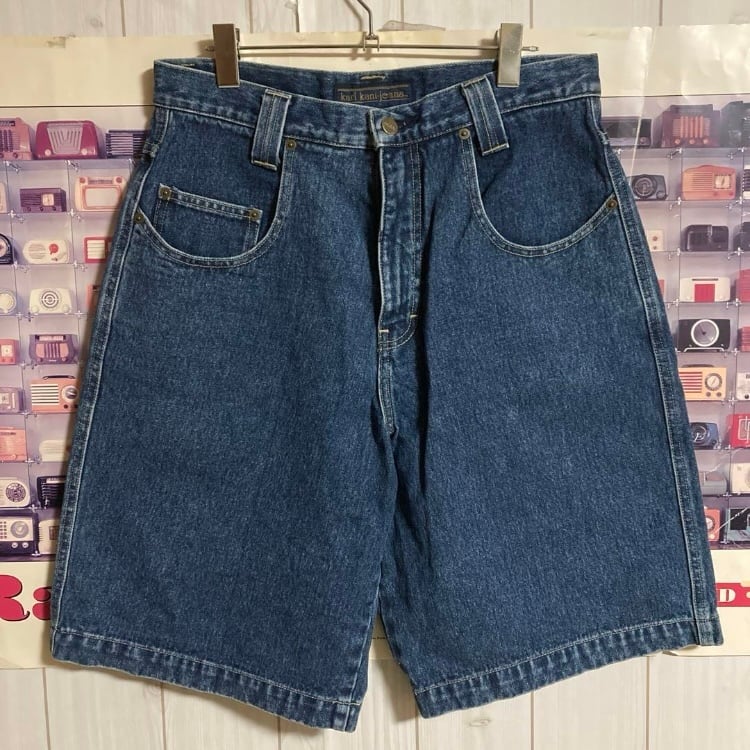 90s KARL KANI USAバギーデニムショーツワイドハーフパンツ 90s KARL KANI USAバギーデニムショーツワイドハーフパンツ