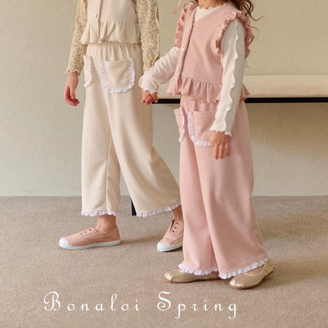 «sold out»«ジュニアサイズあり» bonaloi レースパンツ 2colors