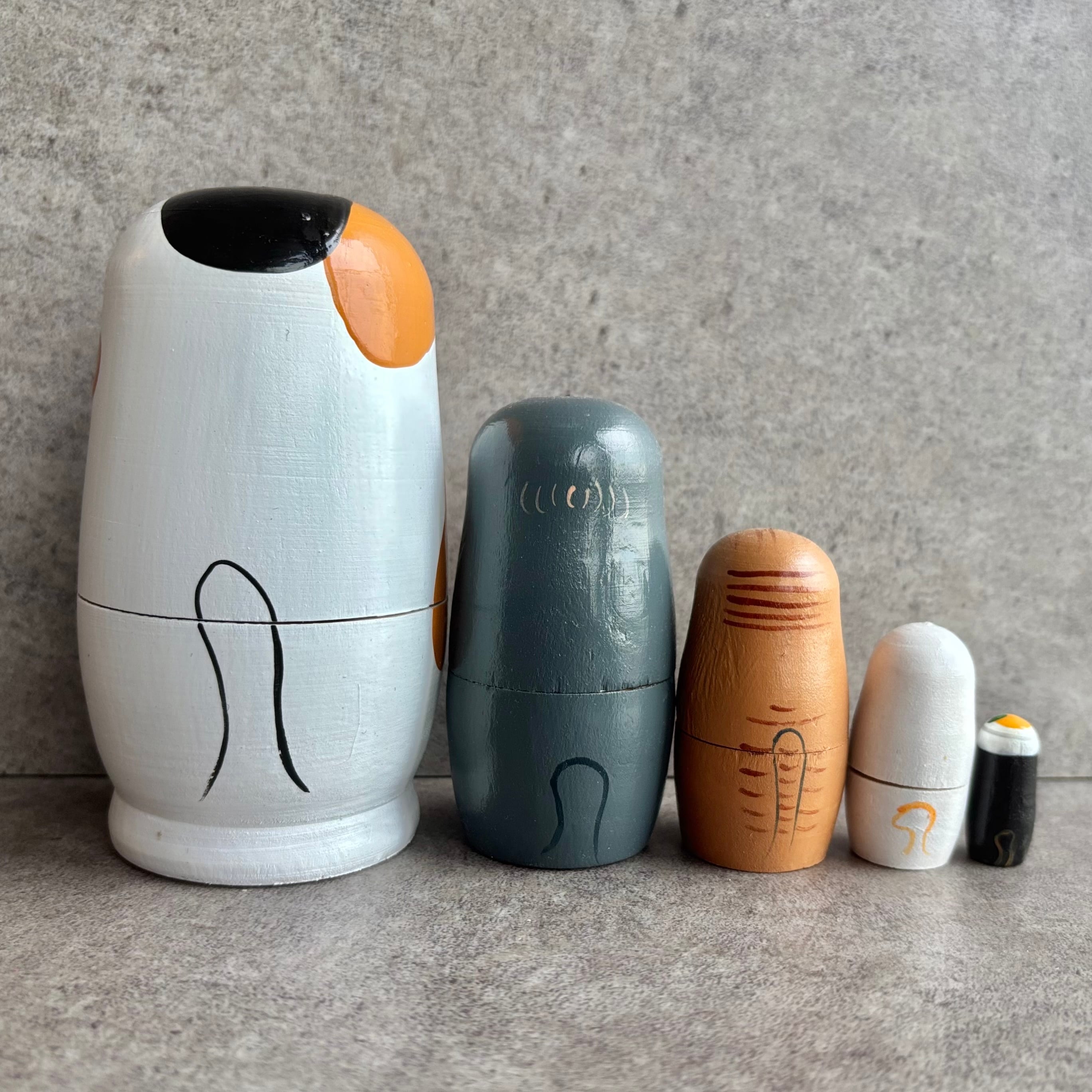 猫 木製マトリョーシカ | 瀬尾商店