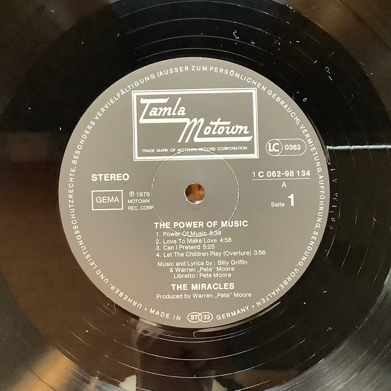 THE MIRACLES / THE POWER OF MUSIC | Plastic Soul Records