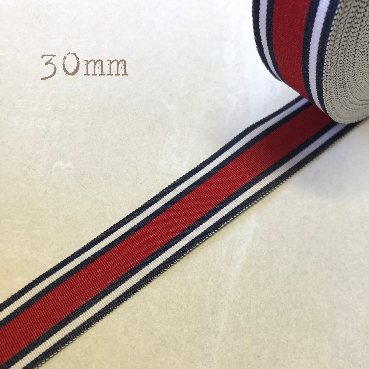 グログランリボン　ストライプ　まとめ売り お買い得セット販売】ポリエステルグログランリボン ストライプ