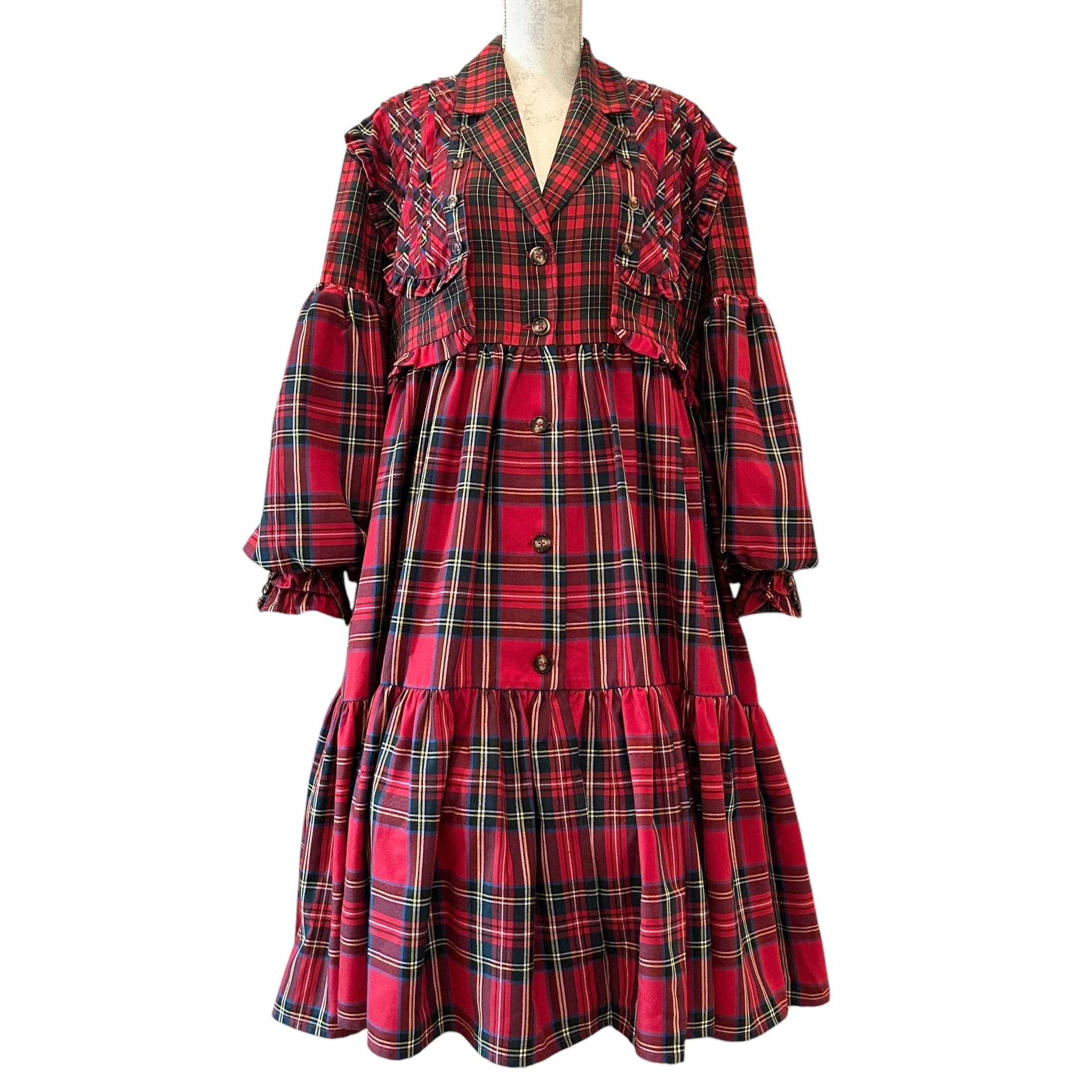 ヨークドッキングスーツワンピース　RED