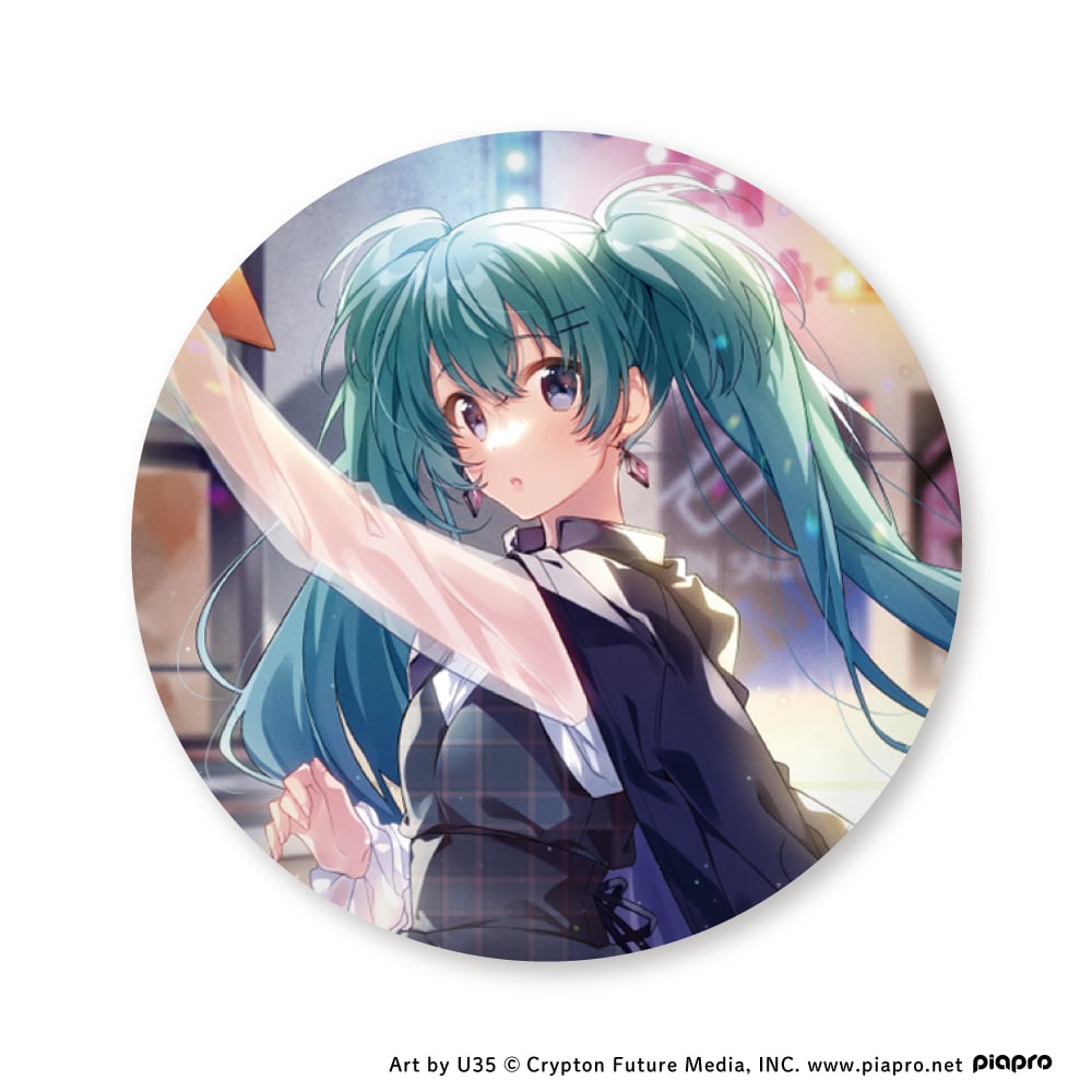 初音ミク Art by U35 缶バッジ 痛バ ミク 缶バッジ_U35 | アウリン ONLINE SHOP