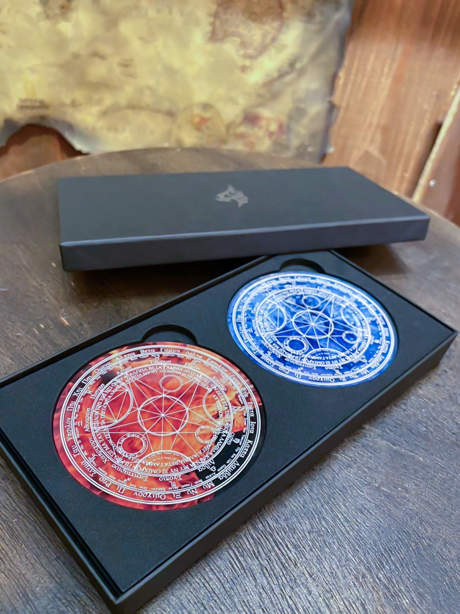 そのまま飾れる！特製ケース入り魔法陣コースター[2枚] | オンライン