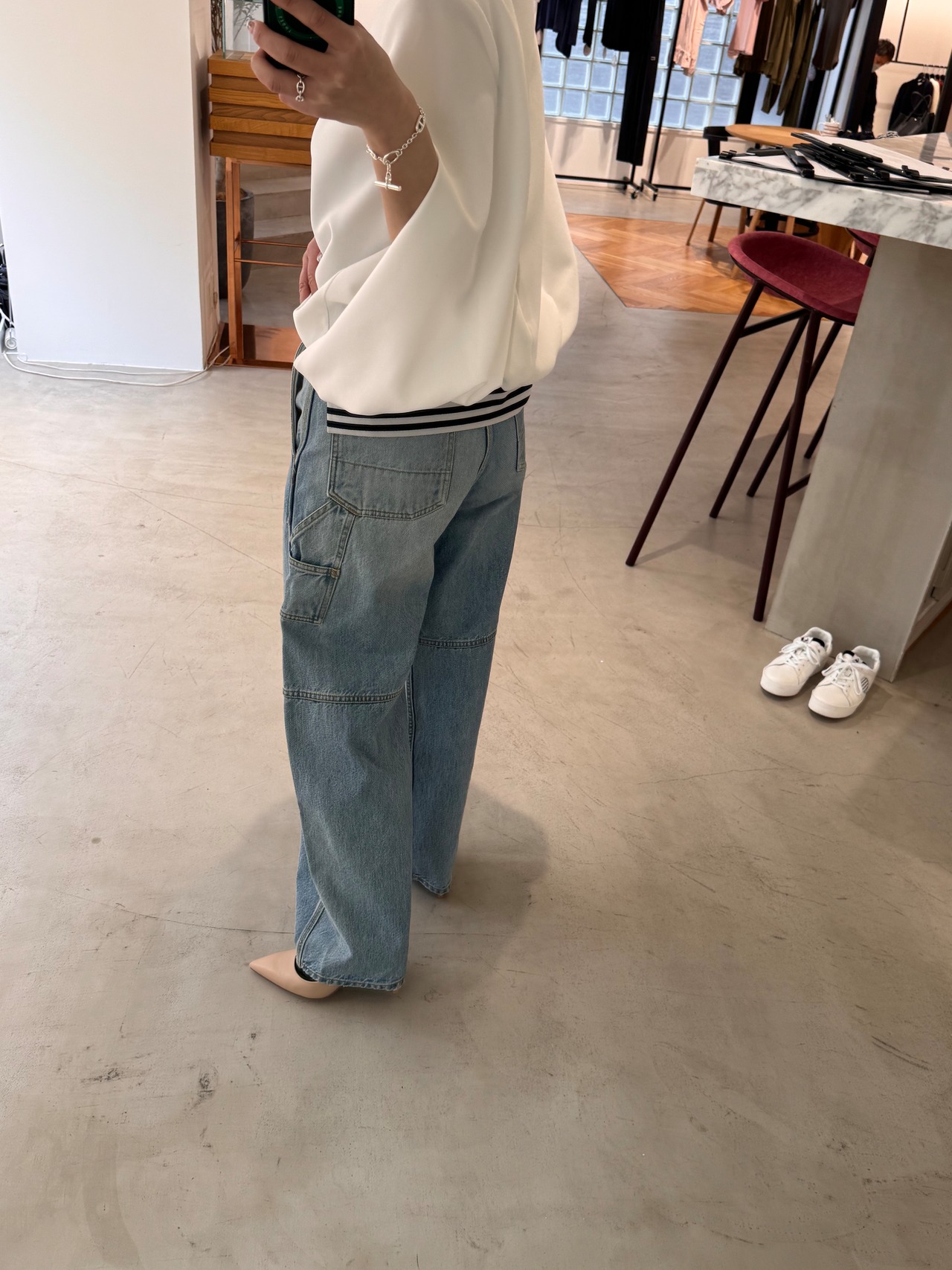 BORDERS at BALCOMY CAPE BLOUSE 3色展開　ボーダーズアットバルコニー　ケープブラウス
