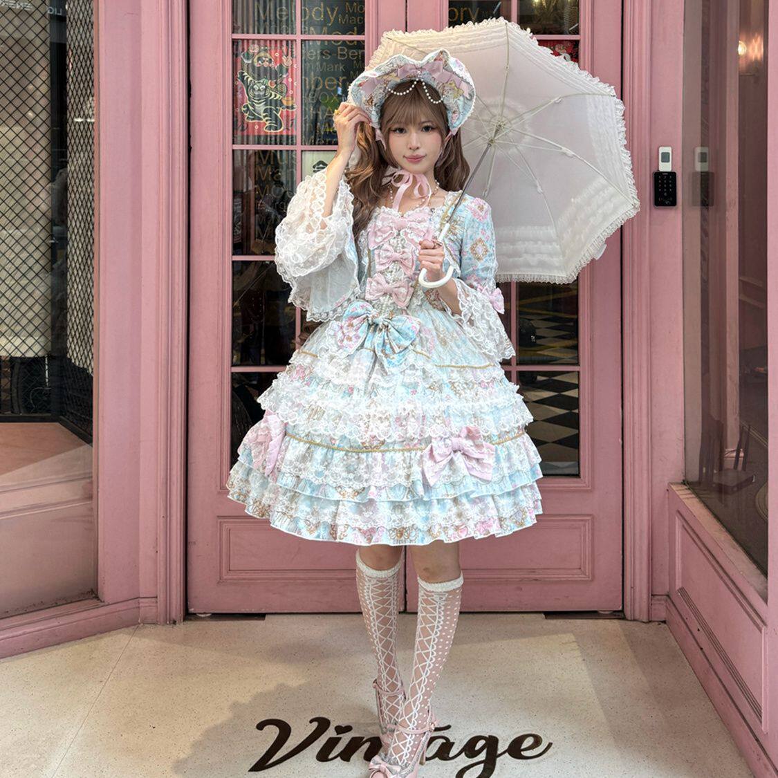 ゆめかわ 甘ロリワンピ 長袖フリル BNT付き イベント向け | ロリータ