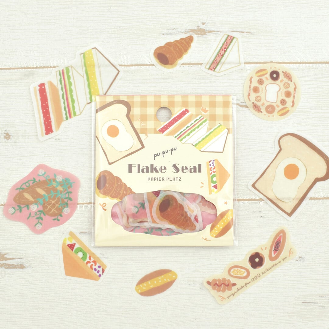 にゃお.pu.pu. PUPUPU フレークシール サンドイッチとパン | てんくーどう