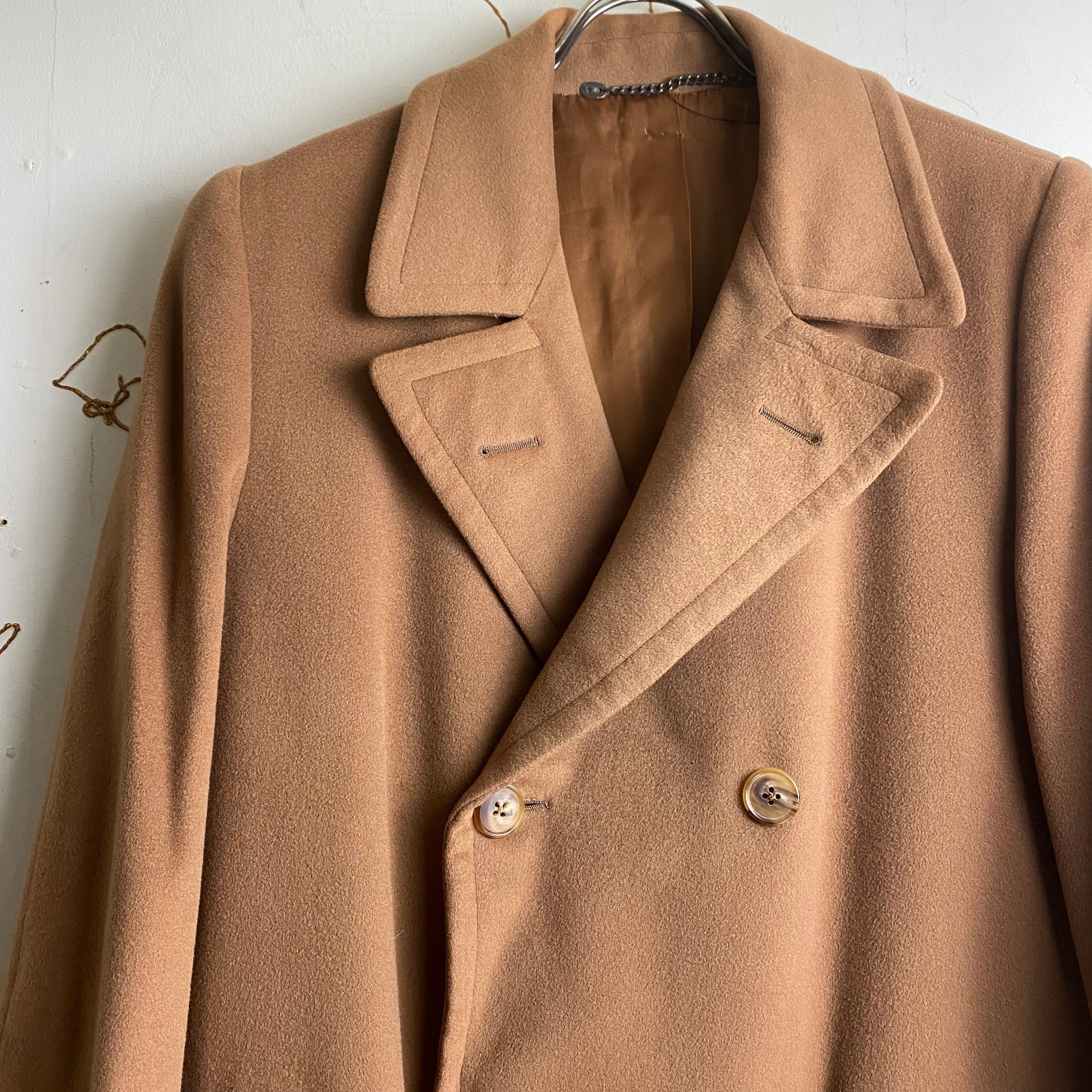 vintage HERMES camel color cashmere coat | NOIR ONLINE