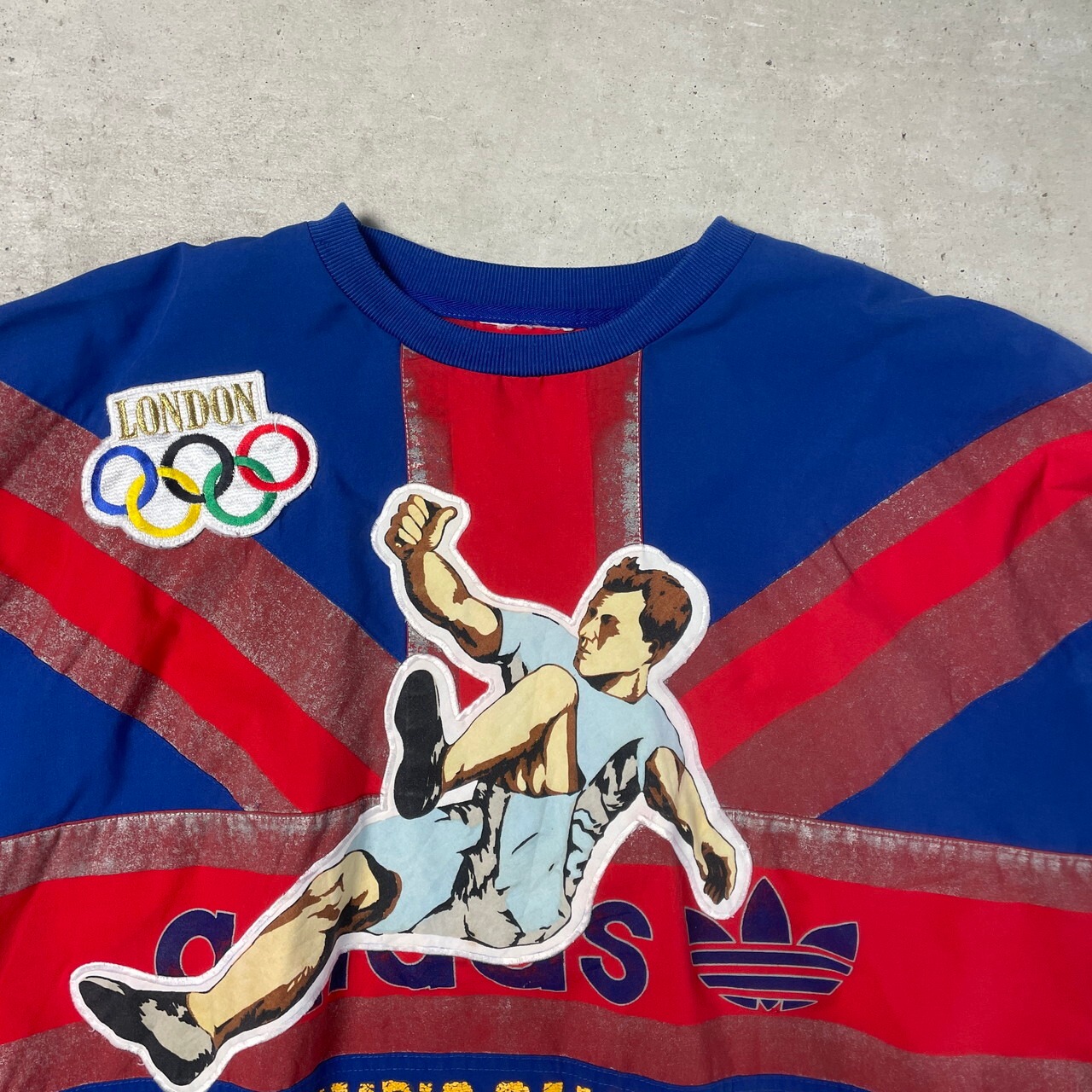 80年代 adidas アディダス プルオーバーシャツ OLYMPIC GAMES LONDON 