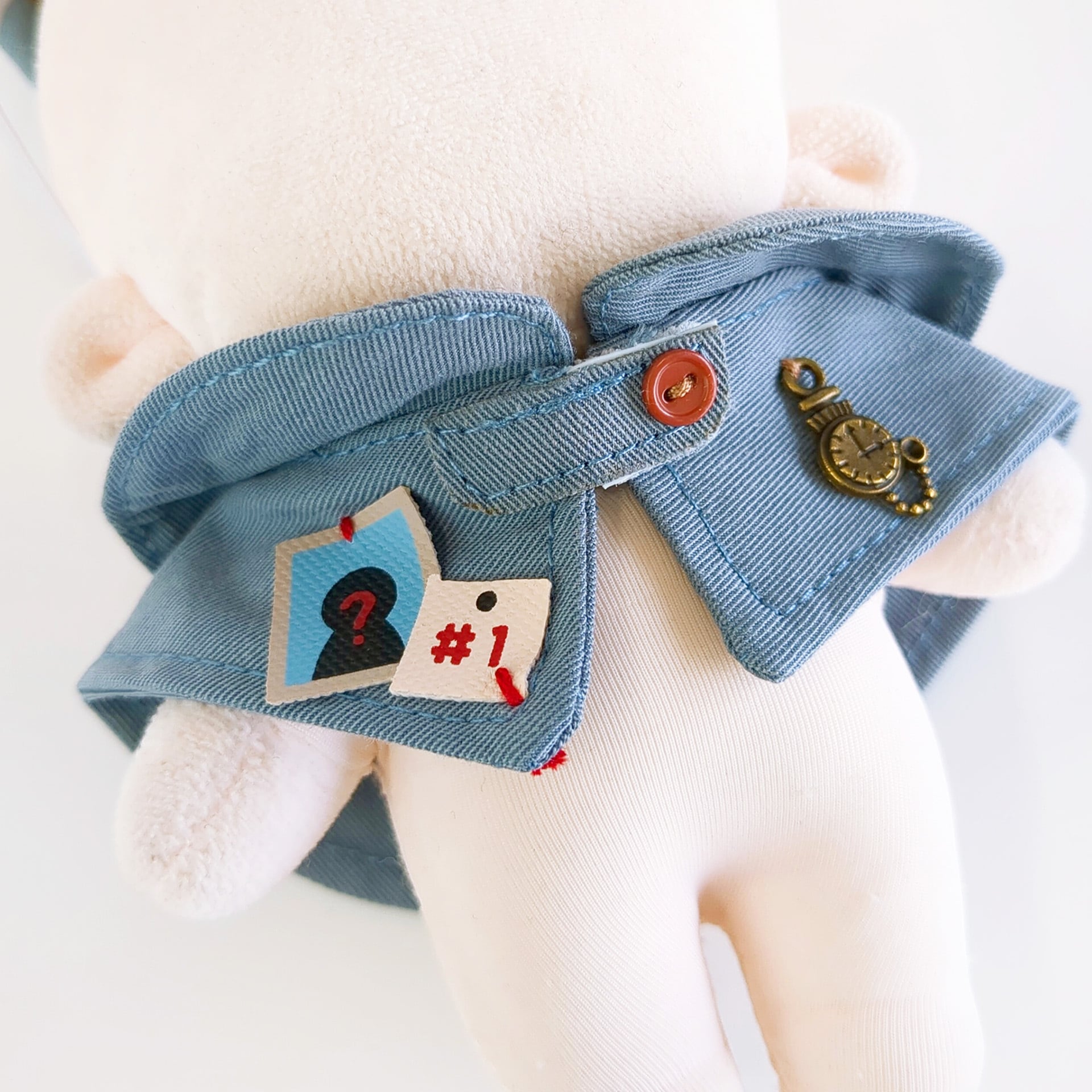 ててけん　ぬい 10〜12cm 服・小物70点まとめ売り(5万円相当) 1361【10cm/15cm】私立探偵のケープ | Little Closet │ ぬい服・ぬい