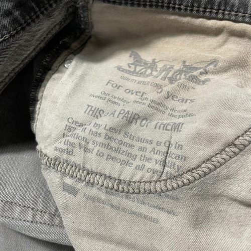 【W33 L30】 usa levi's 先染ブラック リーバイス 559 詳細写真4