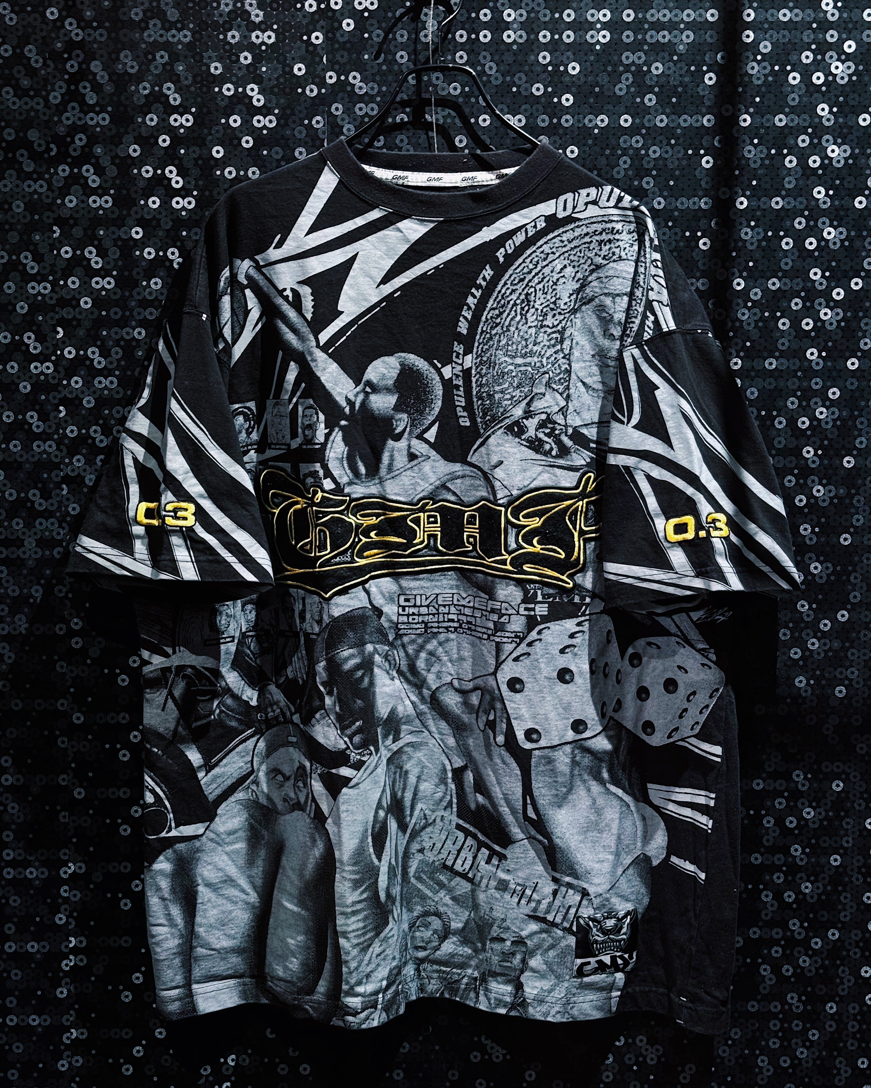 【ÆIEM】GMF 0.3 “GAME” All Over Graphic Embroidery Oversized T-shirt