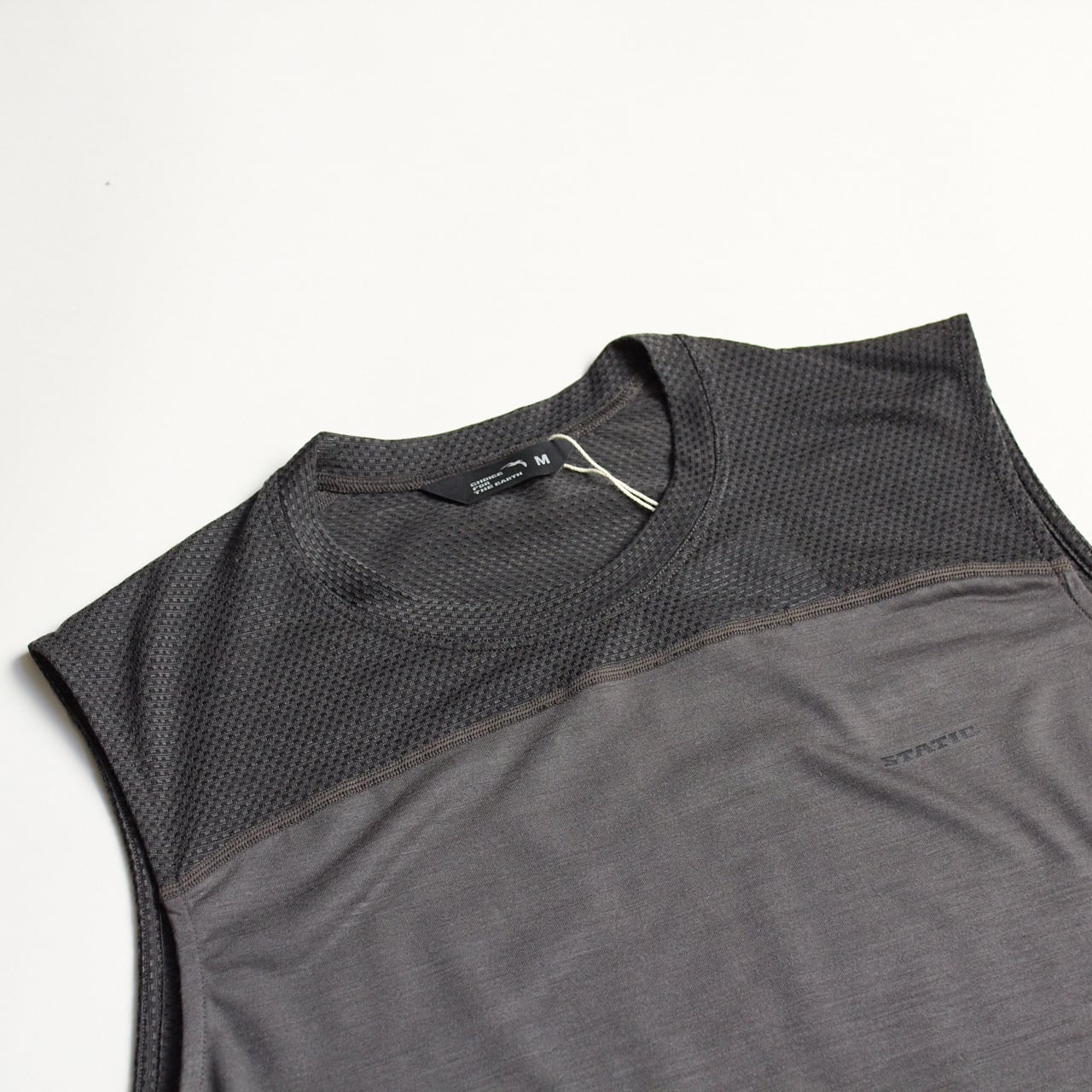 STATIC（スタティック）CHORD WOOL SLEEVELESS -Carbon コードウール