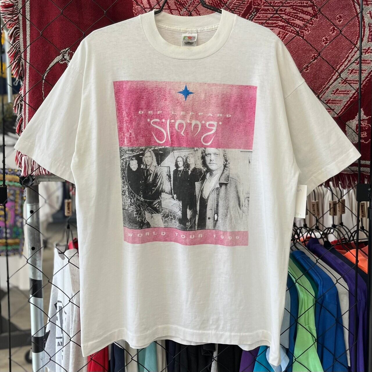 オリジナル 90s HEART ハート ツアーTシャツ L シングルステッチ