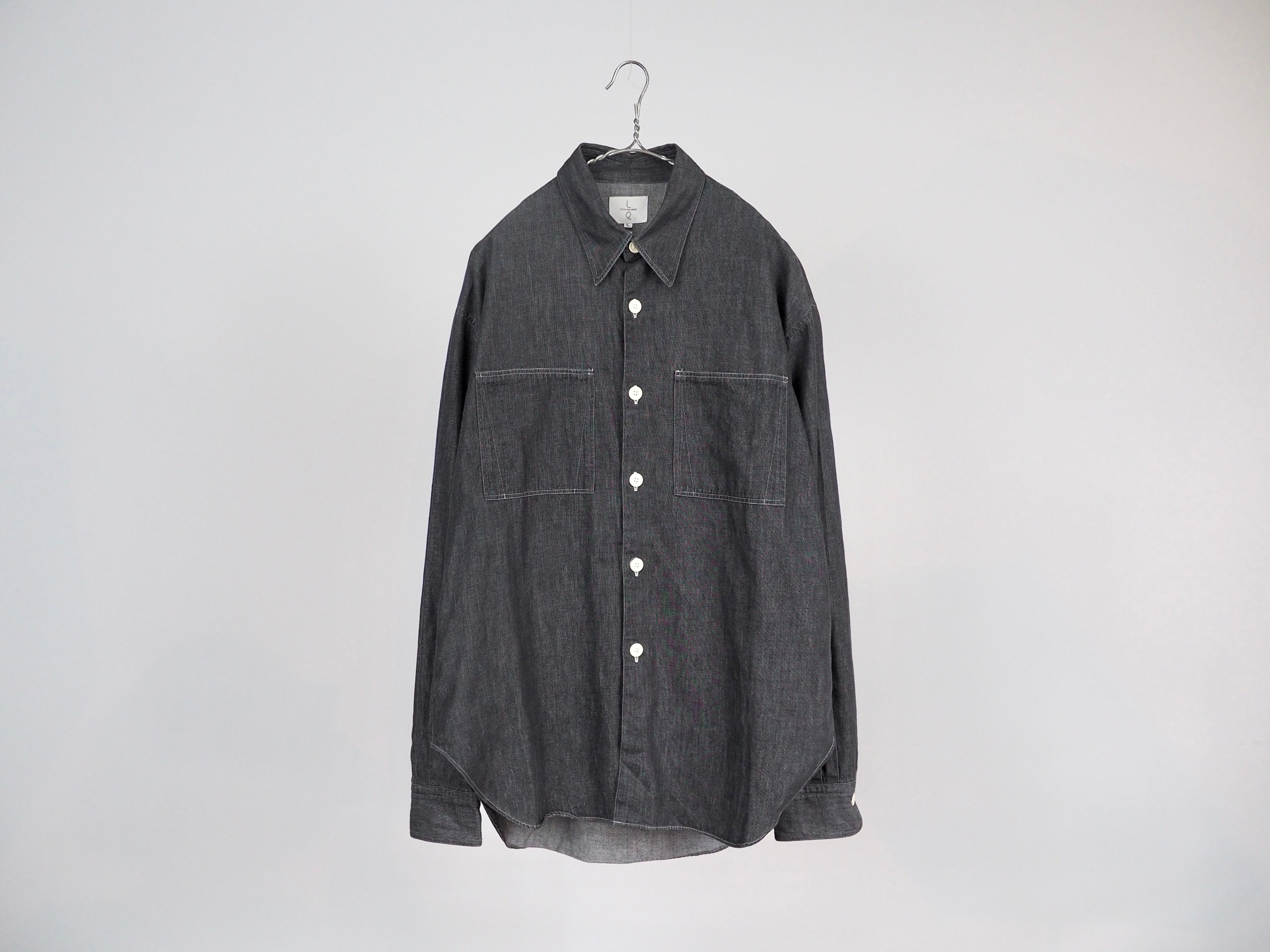 LQ Y’s for Men black denim shirt L