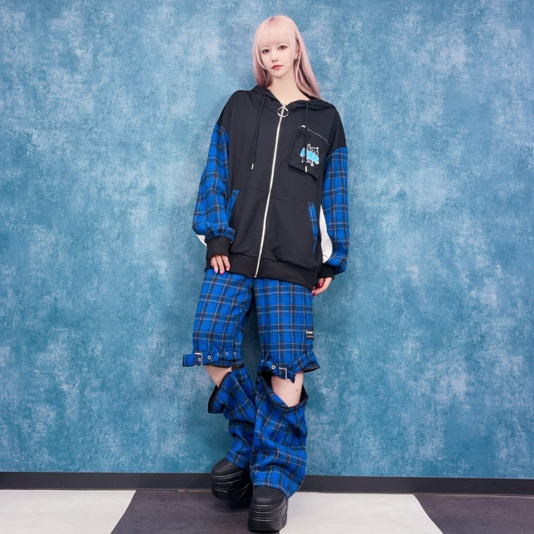 春夏先取り超軽量 3WAY CONVERTIBLE BLUE CHECK PANTS | NIER CLOTHING
