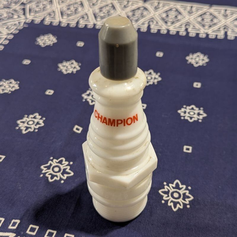 VITAGE 70s CHAMPION プラグ ガラス瓶 USED