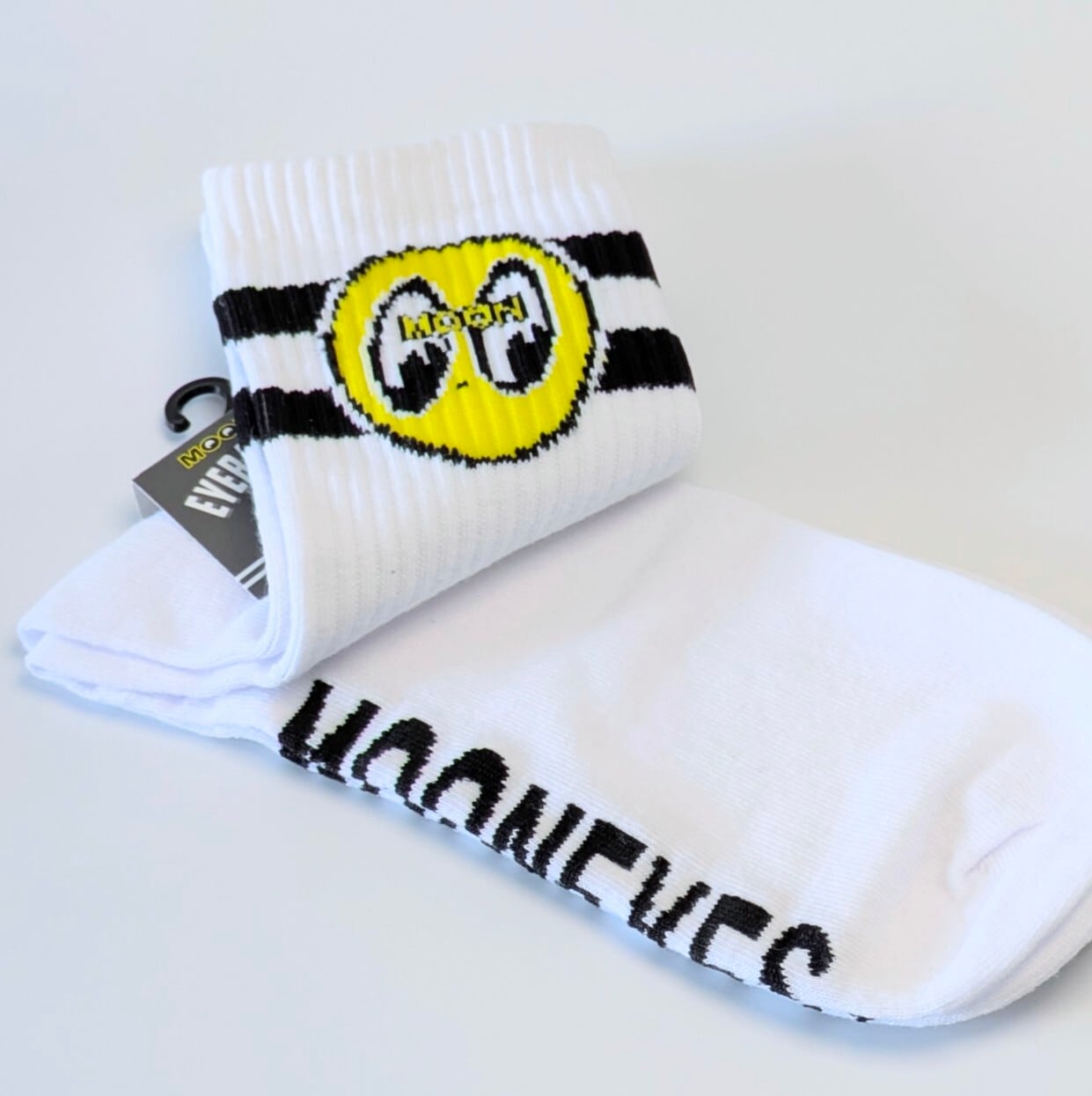 ♧【 MOON / MOONEYES ムーン アイズ 】MOONEYES Mens Eyeball Socks / ムーン アイボールクルーソックス / ホットロッド〚アメリカン雑貨 アメトイ〛