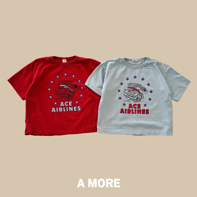 【取寄】a more|ace tee|エースT|XS-JM|kids&jr|26 spring