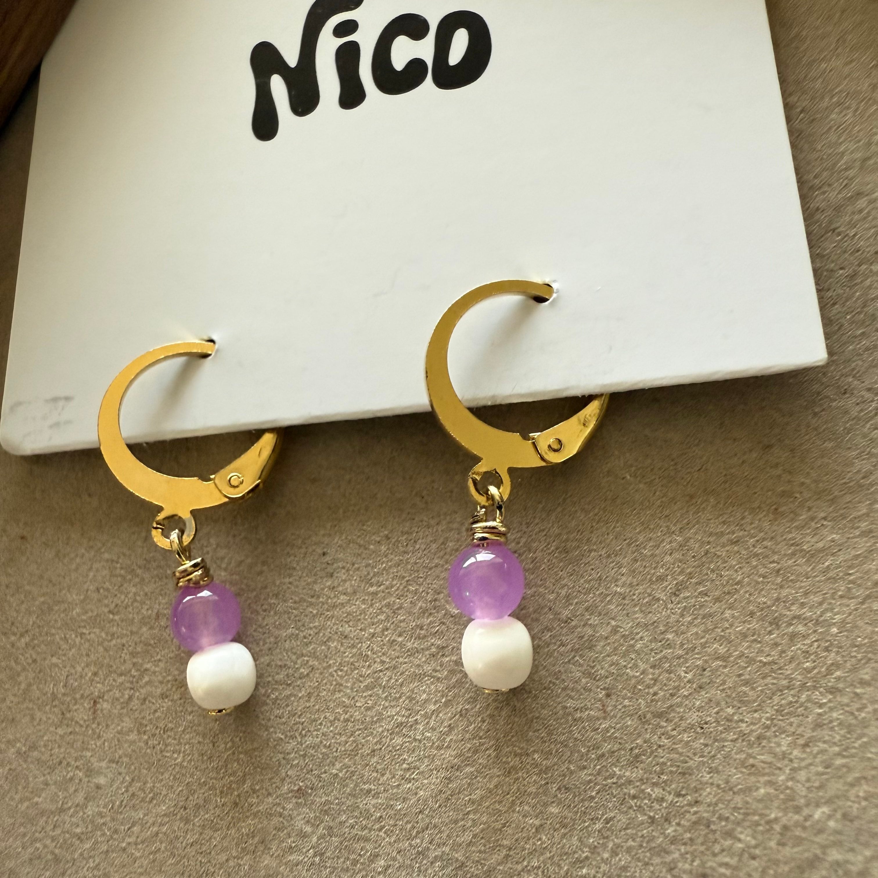 NC26097【サージカルステンレス:ゴールド】nicoピアス
