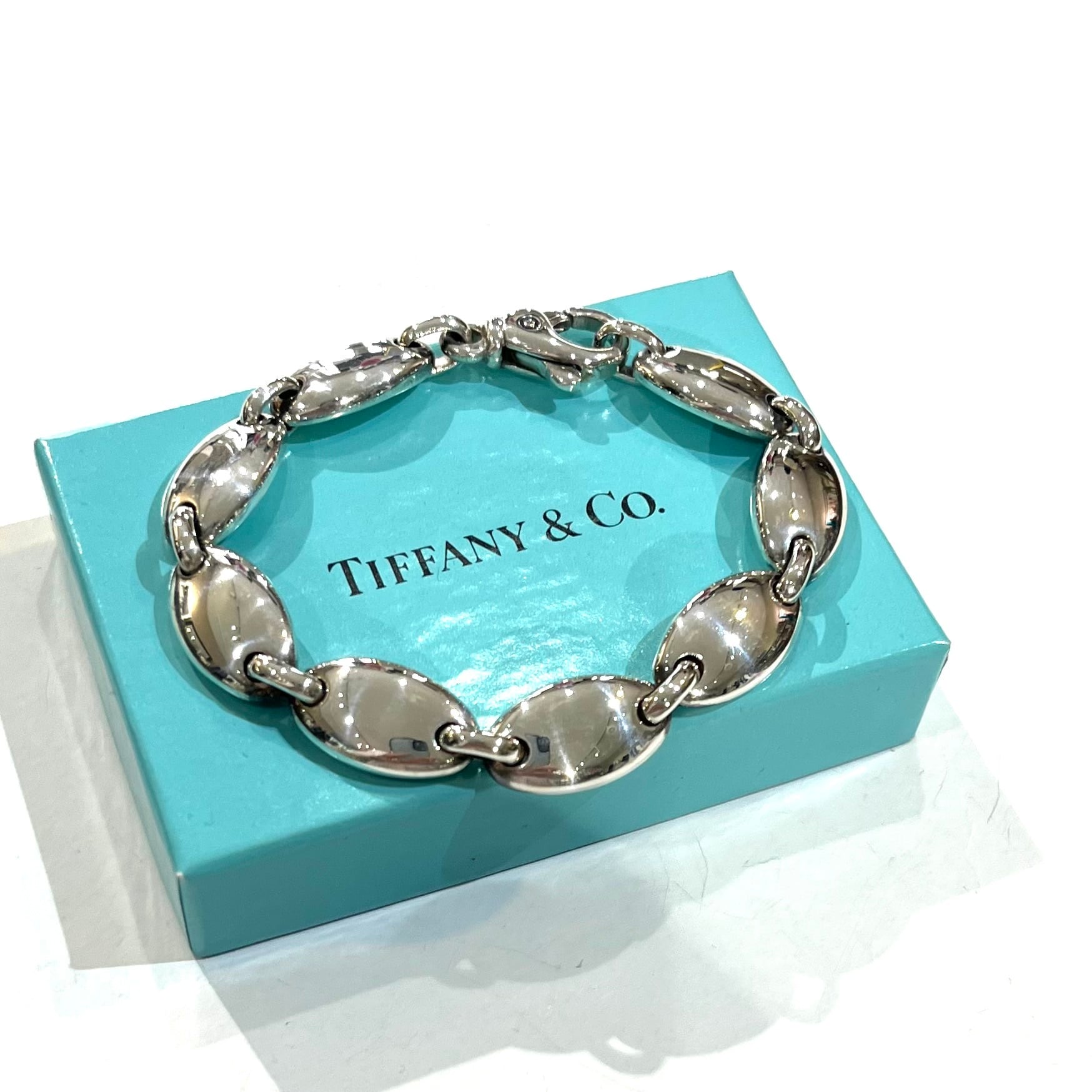 TIFFANY&CO. 】2368 ぷっくりペブルリンク オーバルリンク