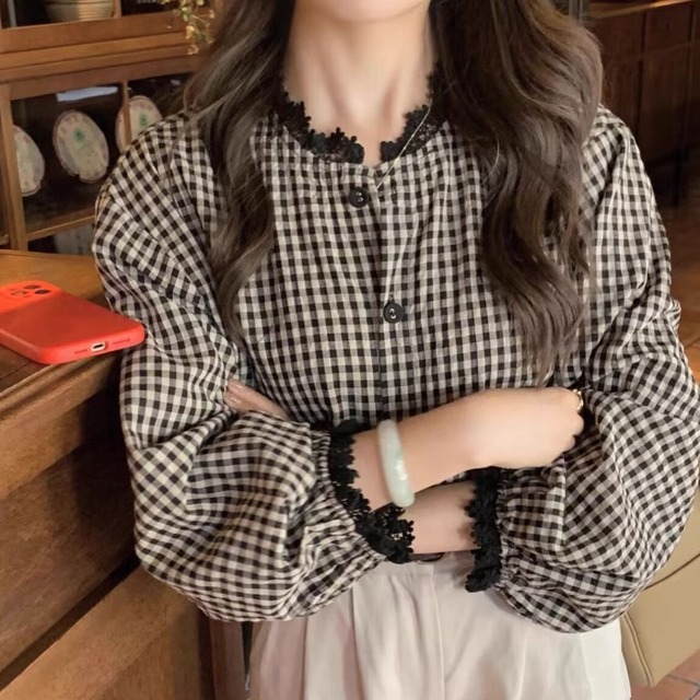 【ブラウス】大きいサイズ ギンガムチェック ブラウス レディース 長袖 おしゃれ シンプル オフィス 体型カバー 着痩せ トップス シャツ ブラウス 韓国 ブラウス 春 秋 冬 20代 30代 40代 50代 レディース フォーマル きれいめ 卒業式 入学式 卒園式 入園式 七五三 お宮参り ホワイト 白 ブラック 黒 S M L XL 2XL 3XL