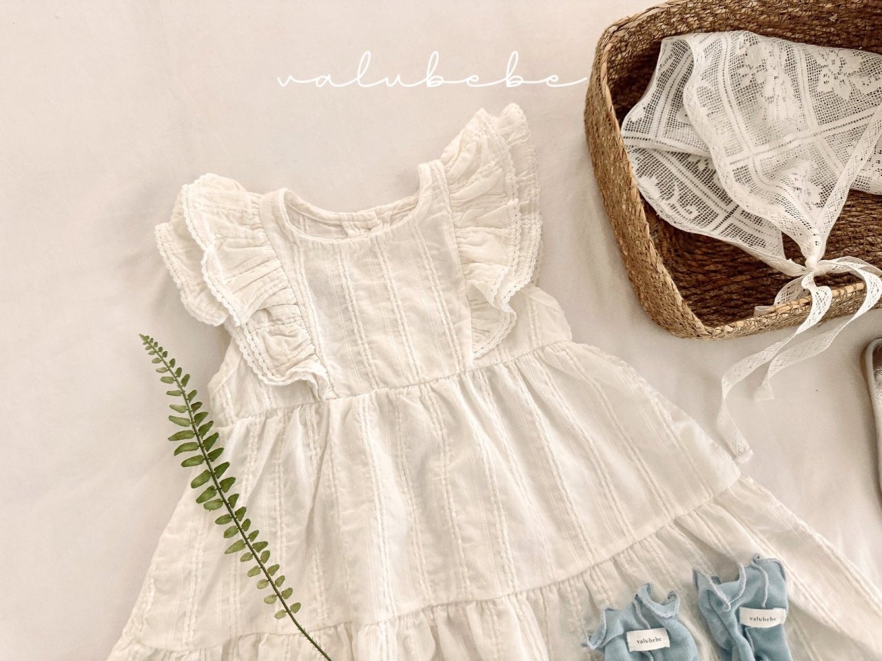 [valubebe] Rosie Wing Frill Dress / [벨루베베] 로지날개프릴원피스