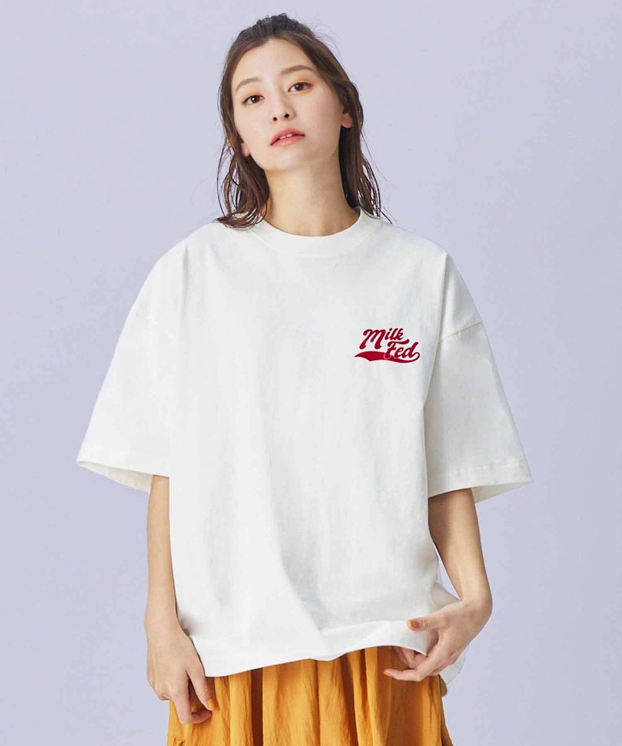 【MILKFED.】CHERRY PIE WIDE S/S TEE【ミルクフェド】