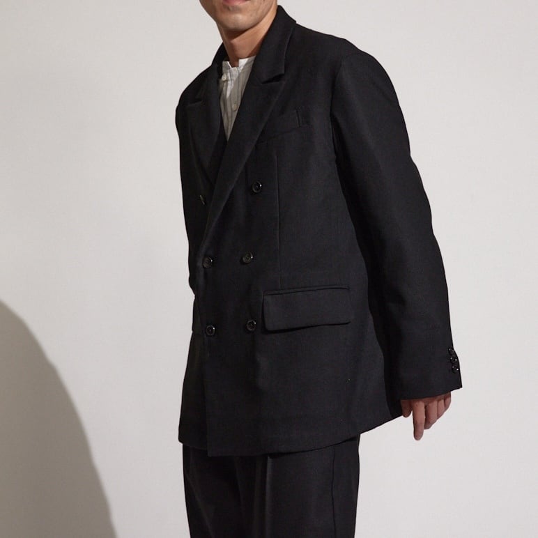 MELANGE TWEED W-BREASTED JK / メランジツィードダブルブレスト