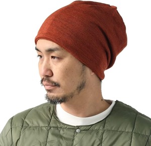 ネックウォーマー メリノウール 日本製 3WAY ニット帽 ワッチ ヘアバンド メンズ レディース Regnuu 軽量 防寒 バイク スノーボード アウトドア ダークオレンジ