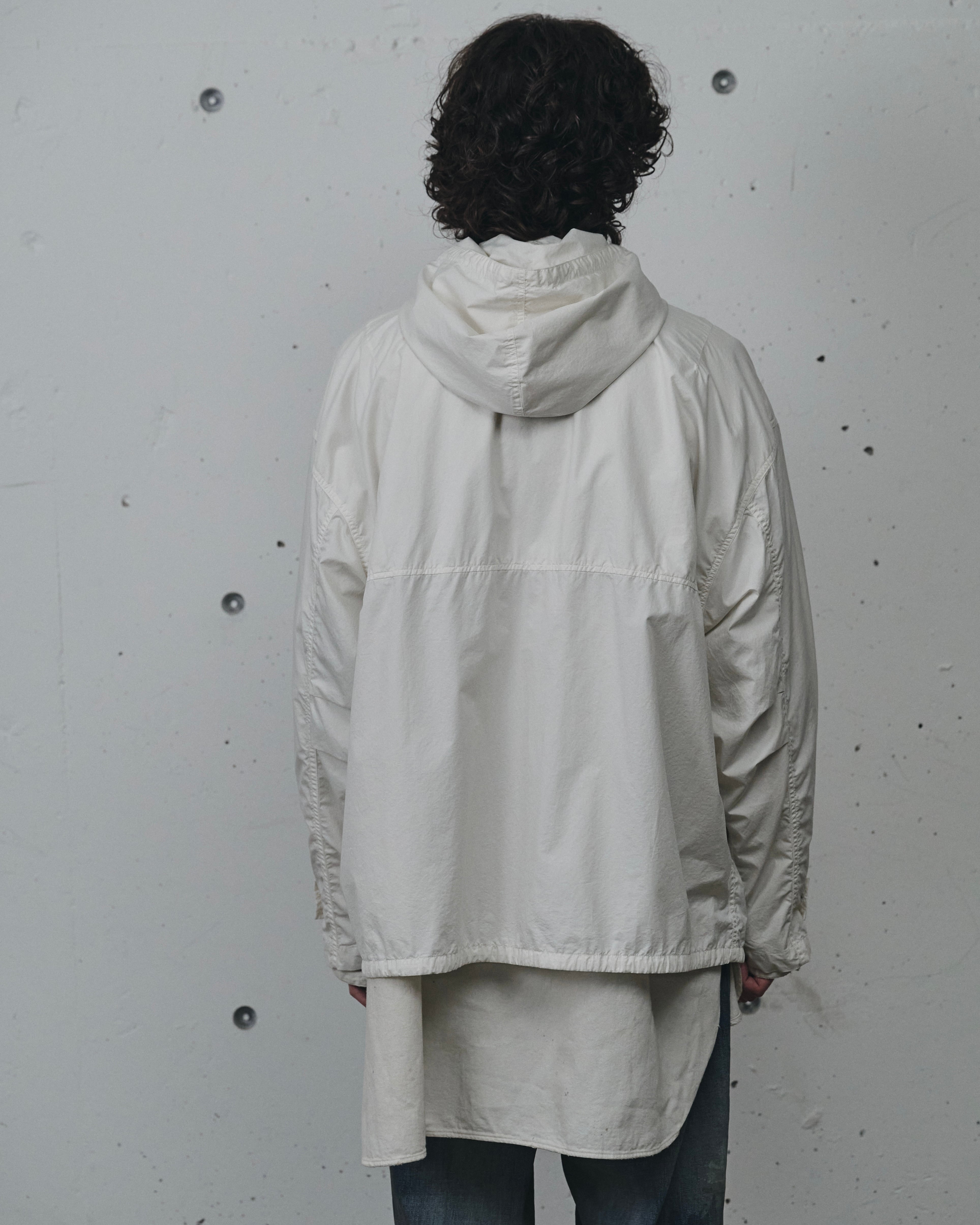 ANCELLM / HOODED FIELD SHIRT JACKET(WHITE) | THE MODERN AGE