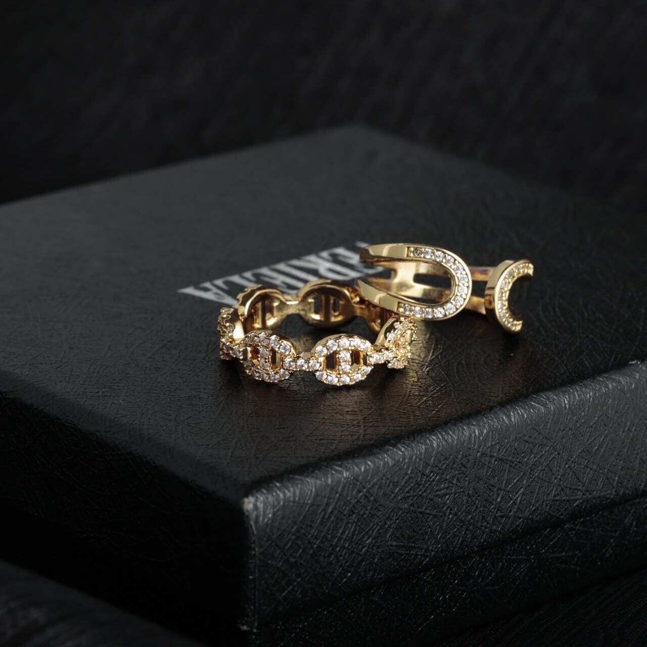18kgp zirconia anchor ring VR7-70 | VERIELA