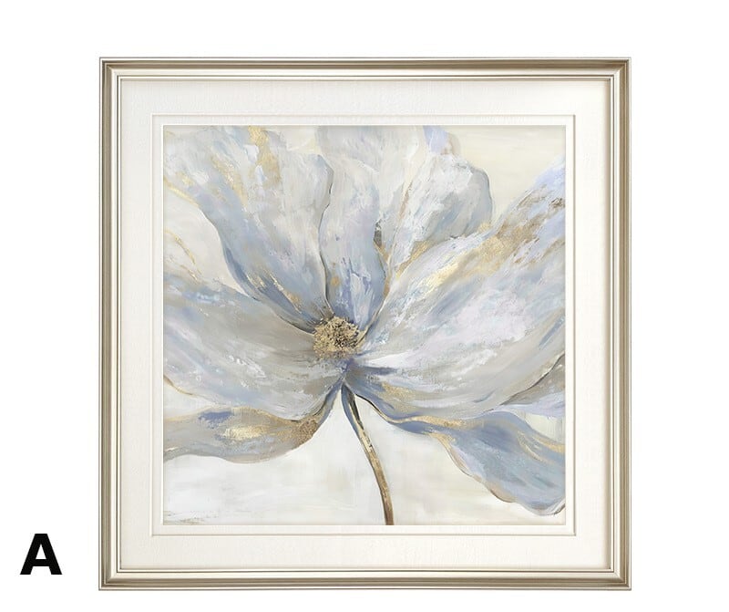 欧米風 花の抽象絵画 モチーフ4種 フレームサイズ3種 | Russel 海外