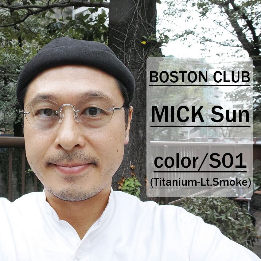 BOSTON CLUB / MICK Sun / S01 Titanium - Light Smoke チタングレー
